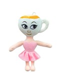 Cumpara ieftin Papusa de Plus Tip Canita Balerina Cappuccina, 53x43 cm, Roz, Material Plus