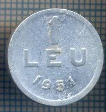 AX 801 MONEDA- ROMANIA - 1 LEU -ANUL 1951 -STAREA CARE SE VEDE