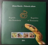 Romania 2011, reptile din Romania, album filatelic