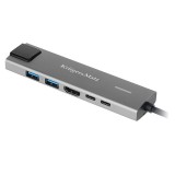 Hub usb tip c hdmi/2x usb3.0/2x usb tip c/rj4, Kruger&amp;Matz