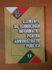 ELEMENTE DE TEHNOLOGIA INFORMATIEI PENTRU ADMINISTRATIE PUBLICA , 2003