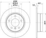 Disc frana VW LUPO (6X1, 6E1) (1998 - 2005) KRIEGER 0950004097