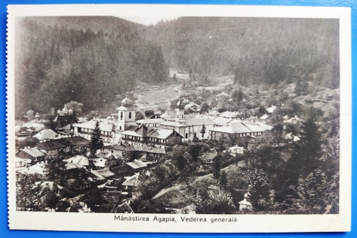 Manastirea Agapia - Vederea generala - aprox. 1928 - printata, necirculata