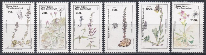 Ciprul Turc 1990 - Plante, MNH