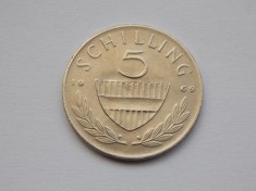 5 SCHILLING 1969 AUSTRIA foto