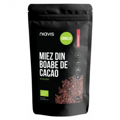 Miez boabe cacao ecologice 125gr foto