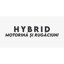 Sticker Hybrid &amp;ndash; Motorina si Rugaciuni 15 cm foto