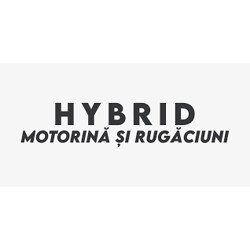 Sticker Hybrid &ndash; Motorina si Rugaciuni 15 cm