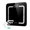 Cantar de baie digital Cecotec 4090 Surface Precision 9500 Smart Healthy, Ecran LCD, Maxim 180 kg, TenBIA, Four Precision, BabyWeight, Negru