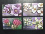 2021 - Romania - Flori din Rezervatiile Naturale din Romania - serie cu vigneta