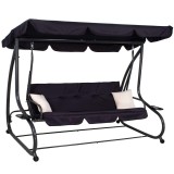 Balansoar de gradina 4 persoane cu functie pat Sersimo Madrid, 280 kg