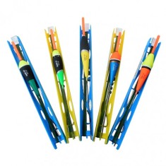 Set 5 linii echilibrate cu plute de 6 g si fir textil de 7 m