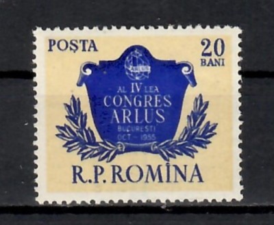 Romania 1955, LP.397 - Al IV-lea congres A.R.L.U.S., MH foto