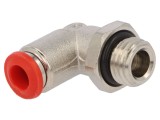 Racord push-in unghiular AIGNEP 50116 6-M12X1,5 alamă nichelată 0,99-20bar -20&divide;80&deg;C