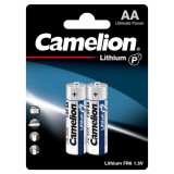 Baterie Litiu Camelion 1.5V AA LR6, Dimensiuni 14.5 x 50.5 mm Blister 2, A0115217