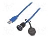 Conector {{Tip conector}}, piuli&amp;#355;a din spate, pt. montare pe panou, ENCITECH - 1310-1015-05