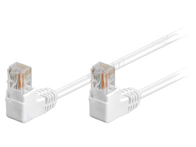 Cablu Patch UTP Cat5e PVC Alb 5m foto