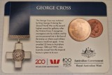 Australia , 25 cents 2017, km#3349, George Cross, coincard, Australia si Oceania