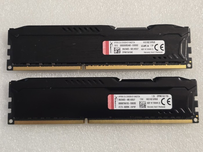 Kit memorie RAM Kingston HyperX FURY 16GB (2 x 8GB) DDR3 1866MHz HX318C10FB/8