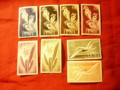 Serie mica IFNI 1954 - Flora si Pescarus , 8 val. (4v cu sarniera) foto