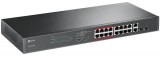 TPL SW 16P-POE ,2P-GB SFP UNMNGD RM, TP-Link