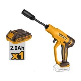 Aparat de Spalat cu Presiune 20V 24.8bar Debit 2.8L/min Furtun 6m Auto-Stop CPWLI20362E cu Acumulator 2Ah si Incarcator