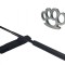 Set baston telescopic Police, 49 cm si box argintiu 0,5 cm grosime