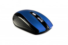 Mouse Optic Media-Tech RATON PRO Wireless, 5 Butoane, Scroll, 1200 dpi, Albastru foto