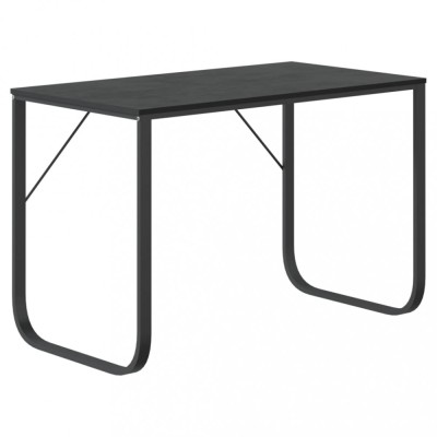 Birou de computer, alb, 110x60x73 cm, lemn prelucrat foto