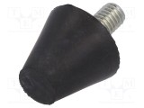 Picioruş vibro-absorbant ELESA GANTER &Oslash;38mm M10 Duritate Shore 55&plusmn;5 Sarcină 1117N