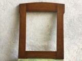 arta / design / vintage - Rama model deosebita din lemn realizata in prima jumatate a sec XX pentru fotografii acte documente sau diverse !