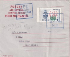 FILATELIE TEMATICA - PLIC CANADA TEMATICA AVION AVIOANE AVIATIE AIR LETTER