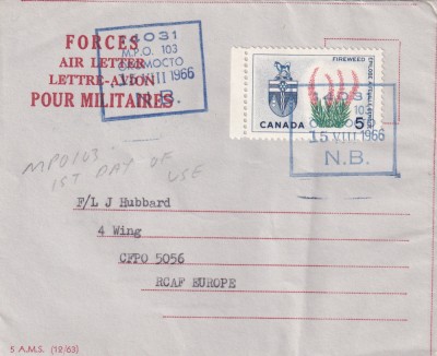 FILATELIE TEMATICA - PLIC CANADA TEMATICA AVION AVIOANE AVIATIE AIR LETTER foto