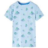 Tricou pentru copii, albastru deschis, 92 GartenMobel Dekor, vidaXL