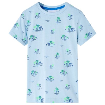 Tricou pentru copii, albastru deschis, 116 foto