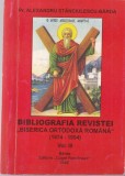 Alexandru Stanciulescu-Barda - Bibliografia revistei &bdquo;Biserica Ortodoxa Romana&rdquo;