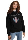 Cumpara ieftin Hanorac dama negru - Give me space - XL, THEICONIC