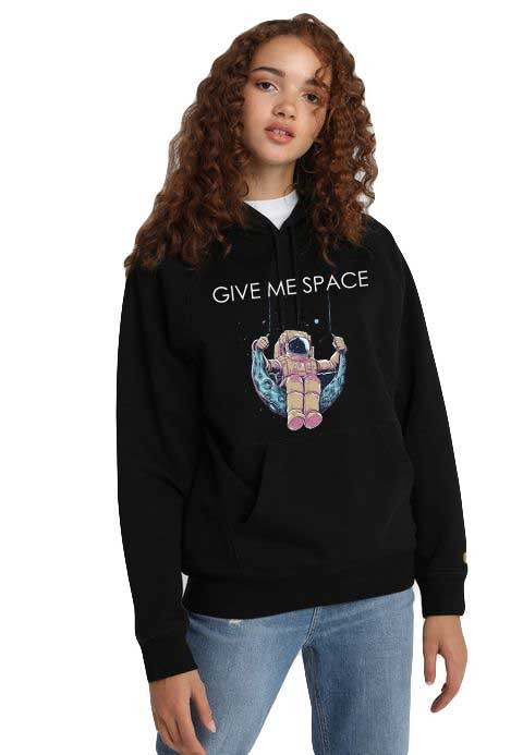 Hanorac dama negru - Give me space - M