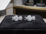 Cercei din Argint 925 Statement cu Zirconiu Triunghiular si Design Evantai, 2 cm