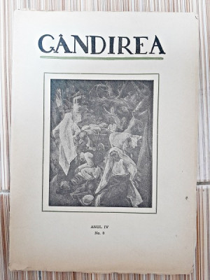 Revista Gandirea, anul IV, nr.8/1925 (Lucian Blaga, Cezar Petrescu, Adrian Maniu..) foto