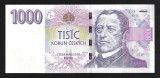 CEHIA 1000 1.000 KORUN / COROANE 2008 - P -25a T , a UNC / UNC , aproape necirculata