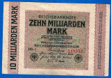 (5) BANCNOTA GERMANIA - 10 MILLIARDEN MARK 1923 (1 OCTOMBRIE 1923), UNIFATA