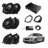 Pachet sistem audio Plug&amp;amp;Play Audison dedicat BMW K4E X4M + Amplificator AP 8.9bit 520W + Conectica dedicata