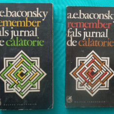 A E. Baconsky – Remember Fals jurnal de calatorie ( doua volume )