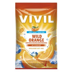 Bomboane Vivil Portocala Amara cu Vitamina C fara zahar 60g