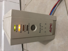 Back UPS APC CS 650 VA Sursa AVR Invertor 400 W Centrala Termica Lemne / Peleti foto