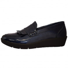 Pantofi dama, din piele naturala, marca Walk, 9214-37320-42, bleumarin , marime: 37 foto