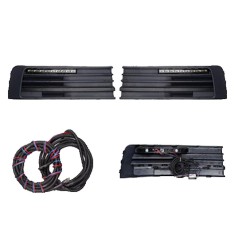 Set grile Bara fata cu leduri de zi VW Transporter/Multivan (T6), 04.2015-, partea Stanga+Dreapta, Fata, LED; cu grila; tuning; Omologare: ECE, Taiwa foto