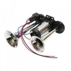 Claxon Electric cu Compresor 12V si 2 Goarne &ndash; Sunet Puternic, Compatibil Universal