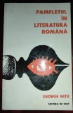 George Nitu - Pamfletul &icirc;n literatura rom&acirc;nă